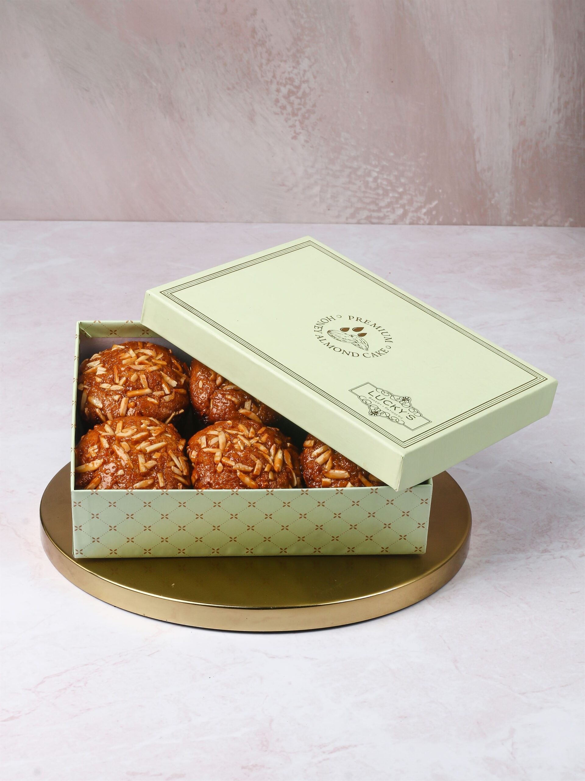 Signature Honey Almond Muffin Box Of 6 Luckys Bakery